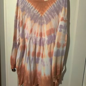 Wild Fable tye dyed sweatshirt dress